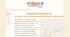 Desktop Screenshot of corrosionltd.com